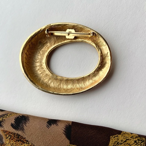 Vintage animal print enamel brooch - Picture 5 of 5